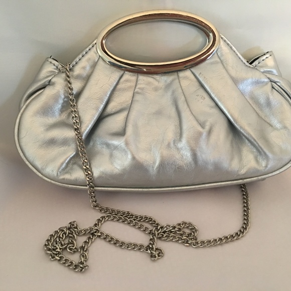 Candie's Small Dressy Silver Shoulder Bag - Picture 4 of 5